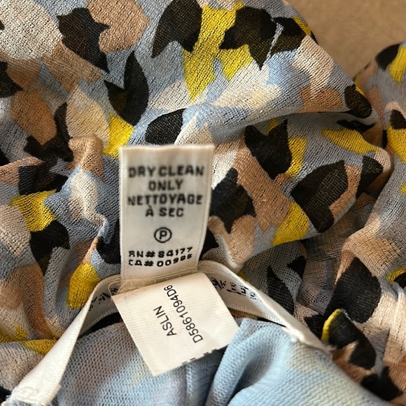 Diane Von Furstenberg Silk Aslin Pastel Ruched Midi Column Dress - 8 - Picture 12 of 13